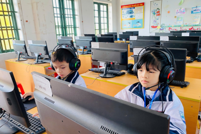 Chắp cánh đam mê tiếng Anh – Học sinh Trường Tiểu học Hải Anh tích cực tham gia Kỳ thi Olympic IOE cấp xã năm học 2025–2026