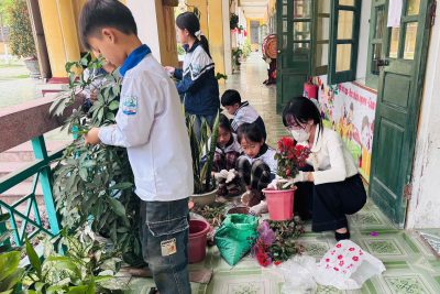 TRƯỜNG TIỂU HỌC HẢI ANH GIEO MẦM MÙA XUÂN – LAN TỎA THÔNG ĐIỆP SỐNG XANH